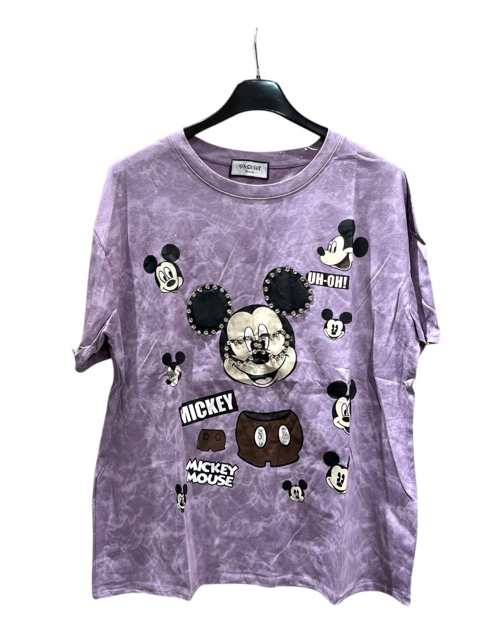 oversized mickey w glasses tshirt