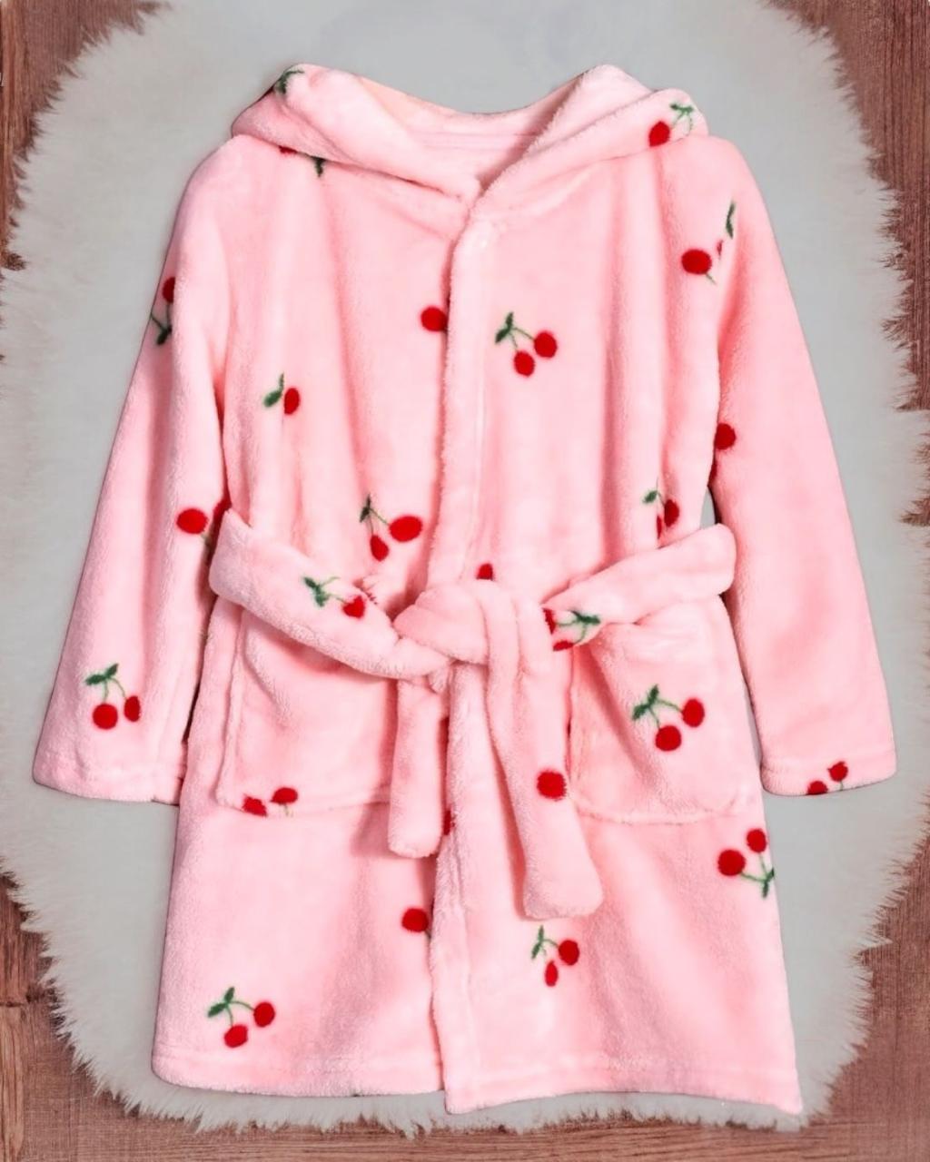 Pink Cherry Kids Robe