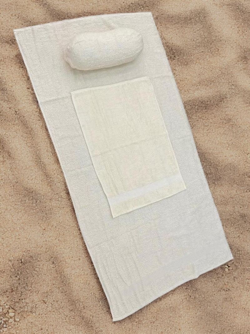 Towel Lounge Mat with Pillow