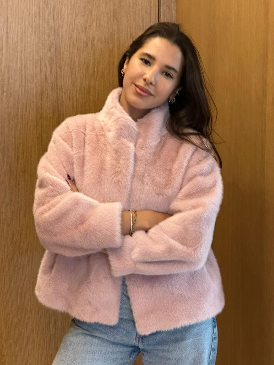 Pink Fur Jacket
