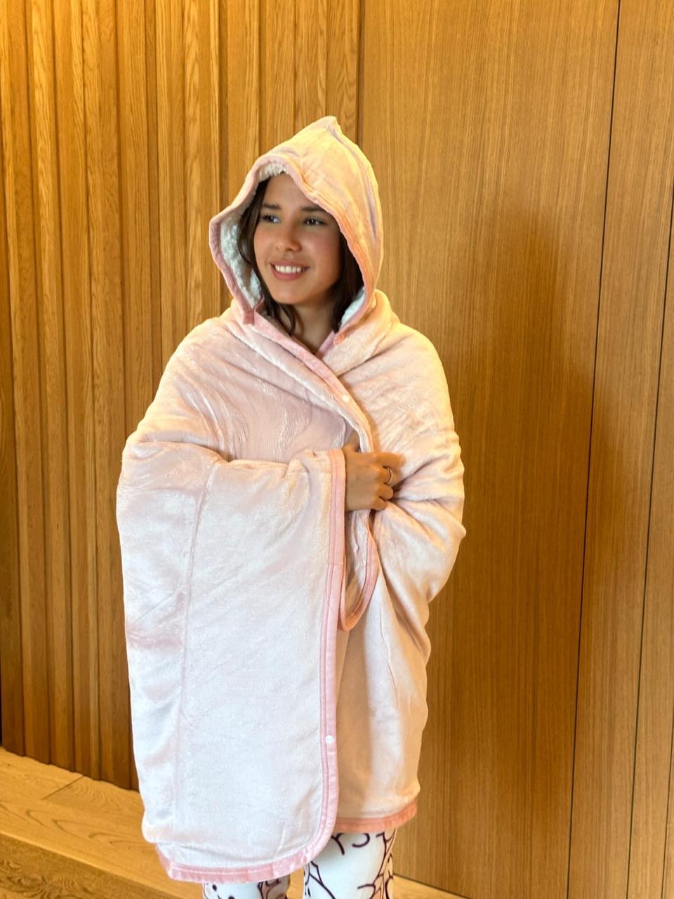 Colored Hooded Blanket