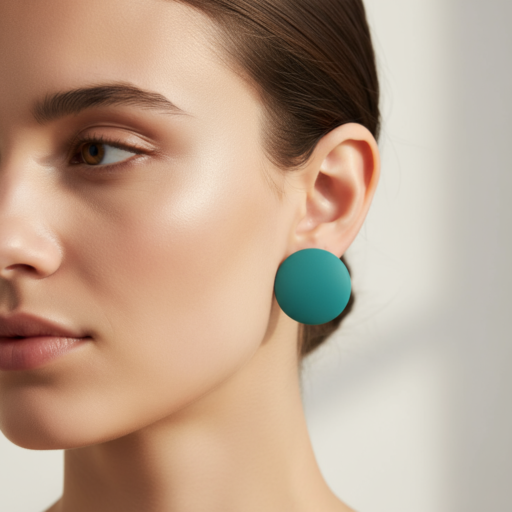 Round Colorful Earrings