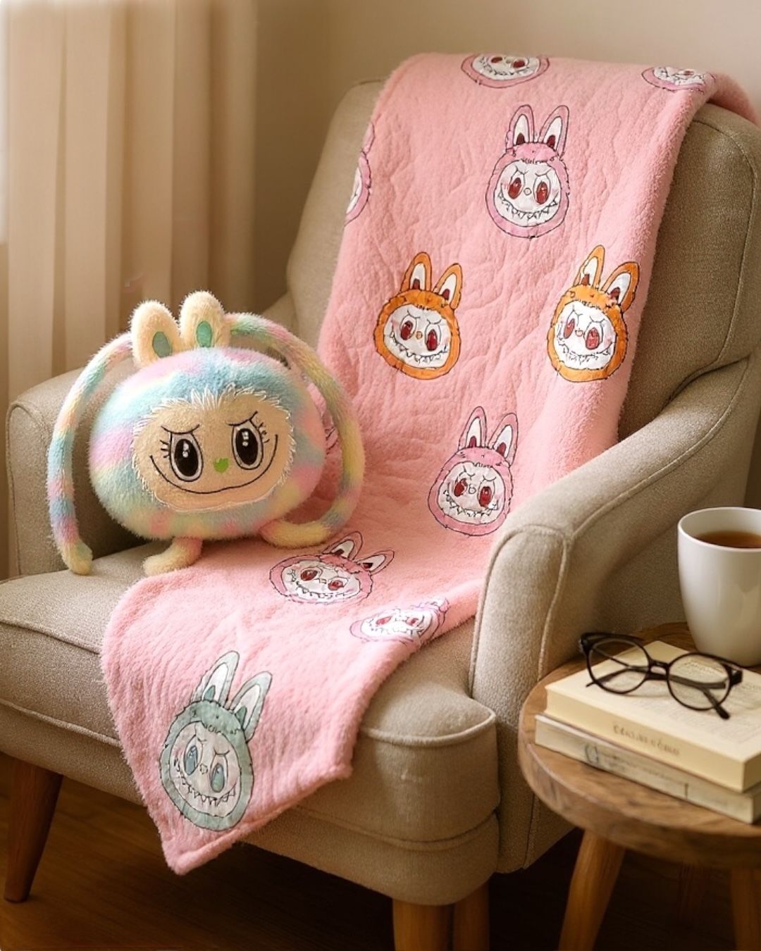 Labubu Blanket and Bag Set