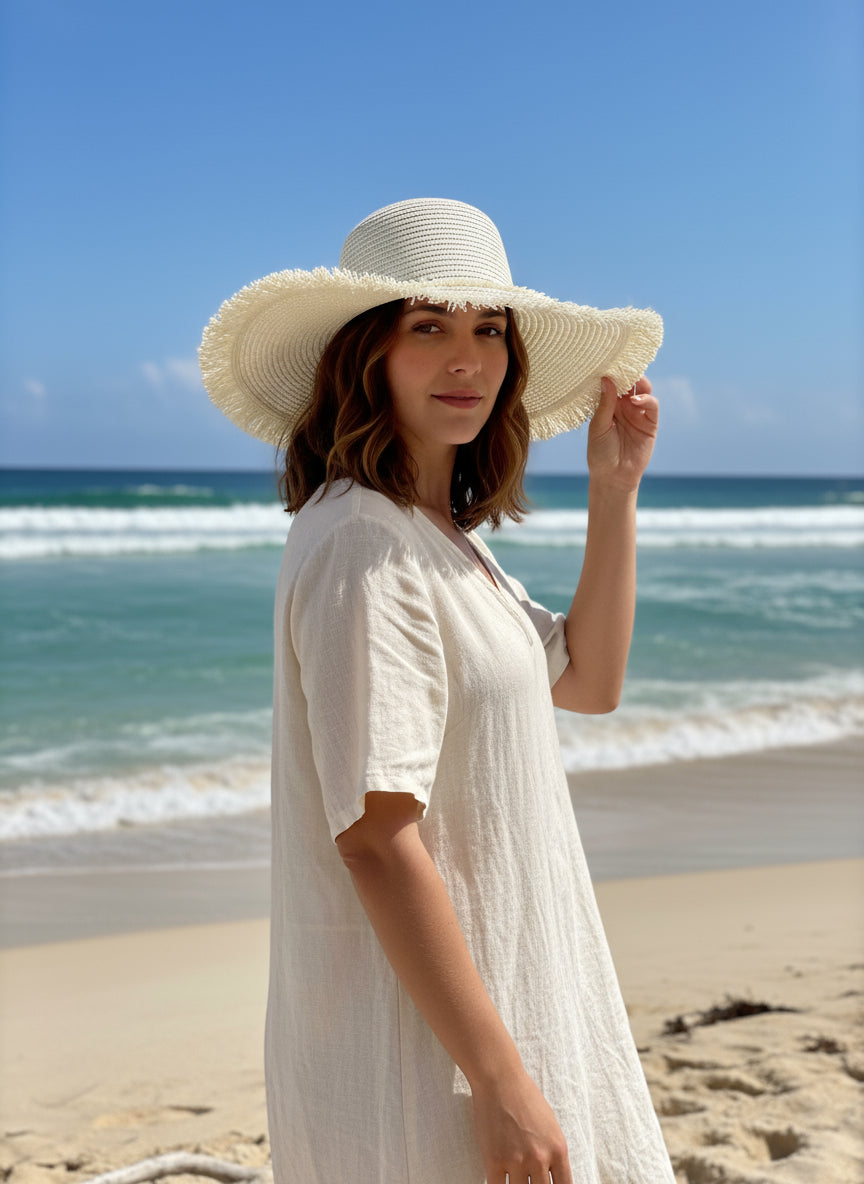 Large straw hat