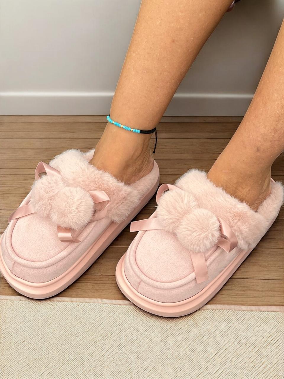 Pink Cozy Slippers