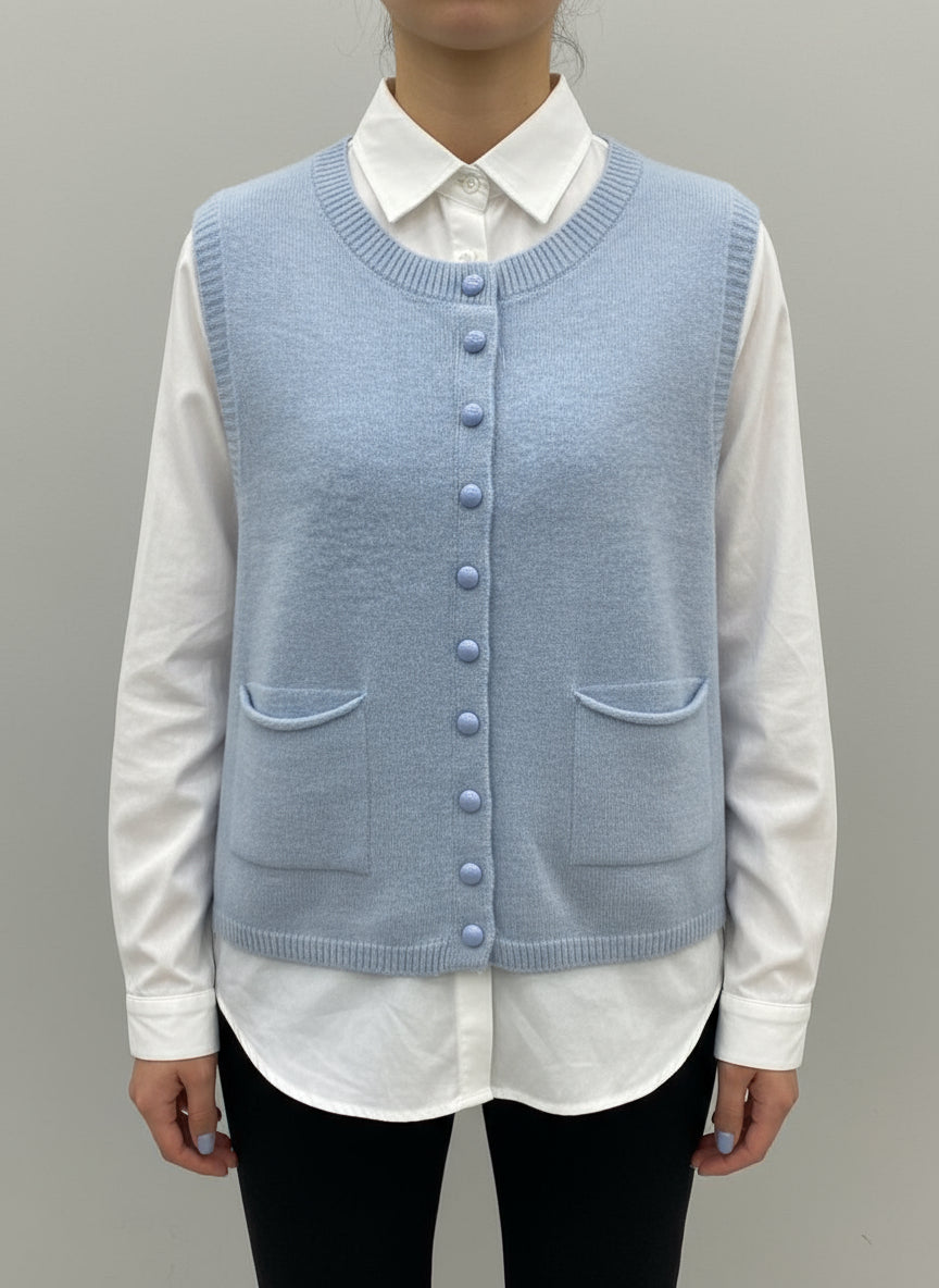 Chemise and Pullover Vest Set