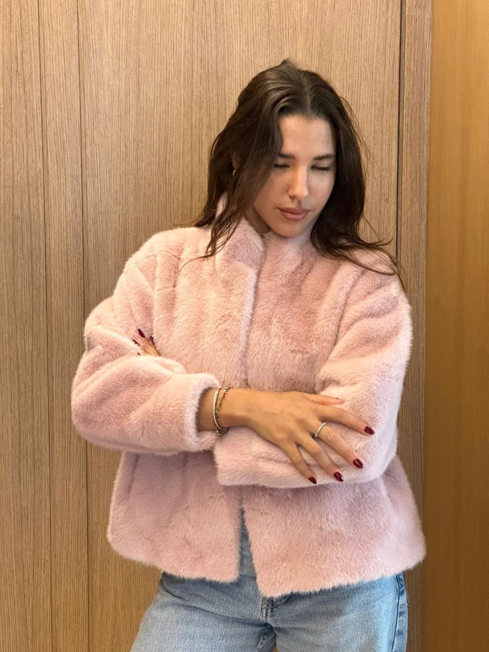 Pink Fur Jacket