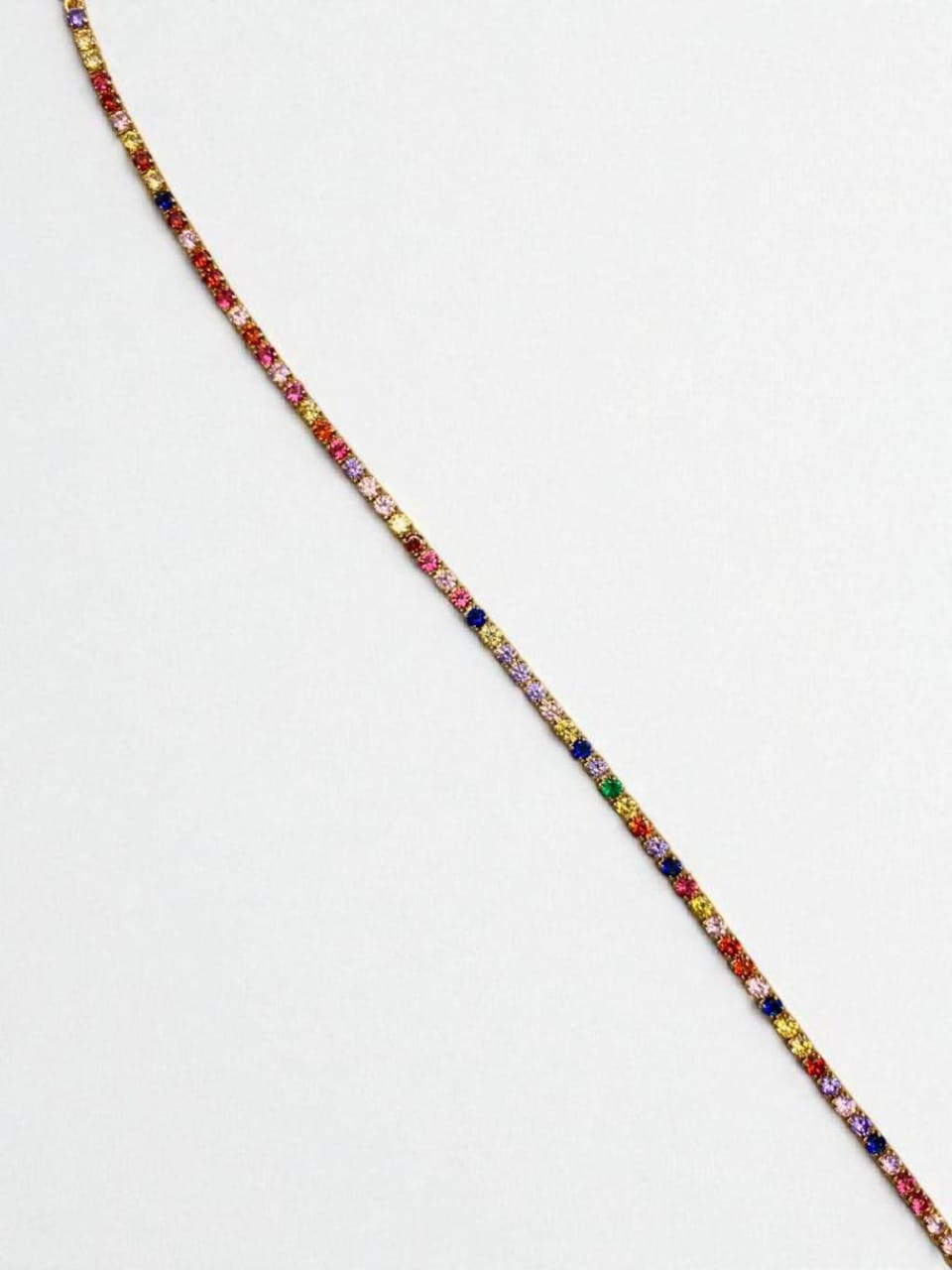 Colorful stones anklet