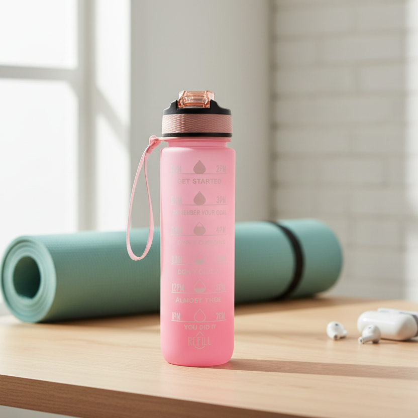 Water Bottle With Drinking Time