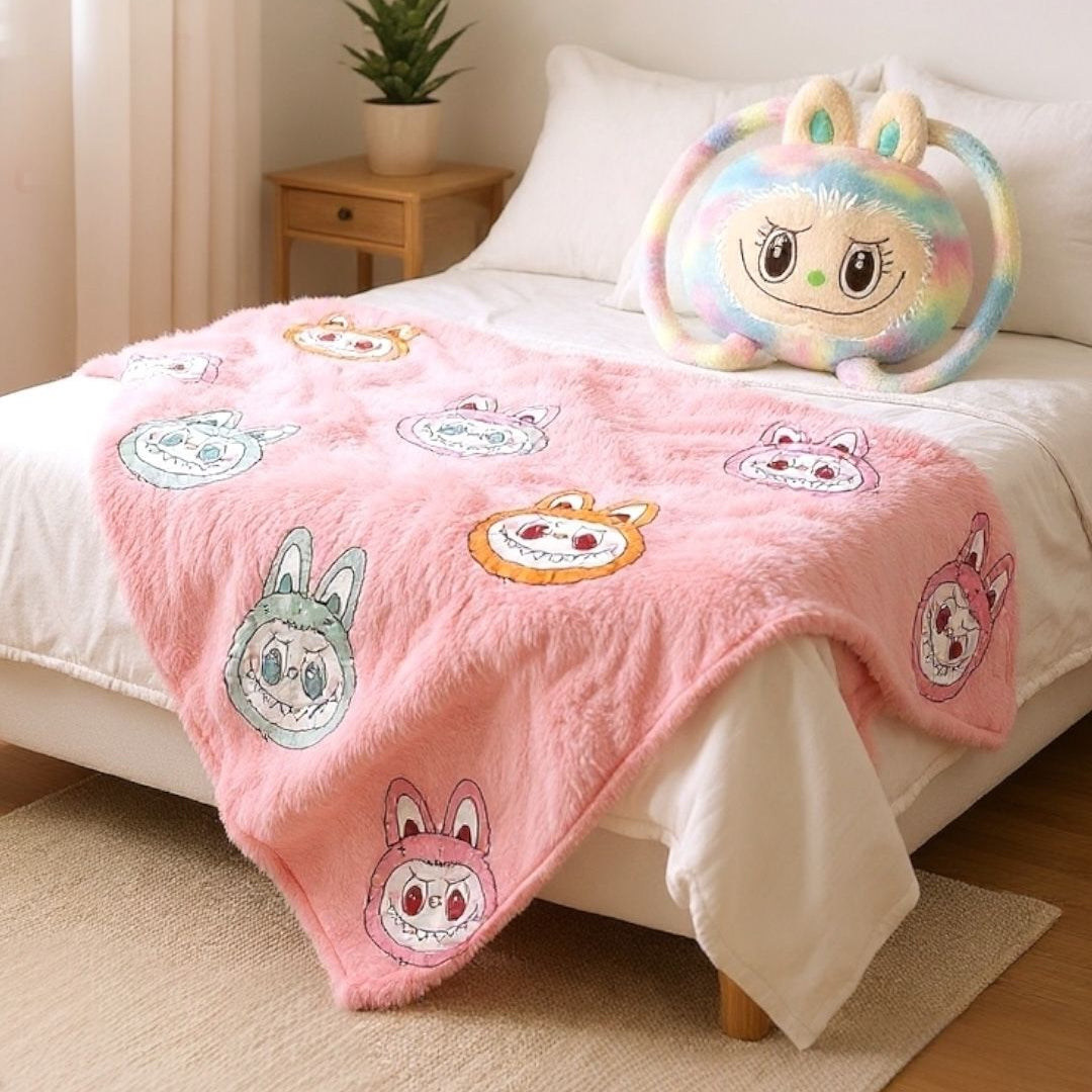 Labubu Blanket and Bag Set