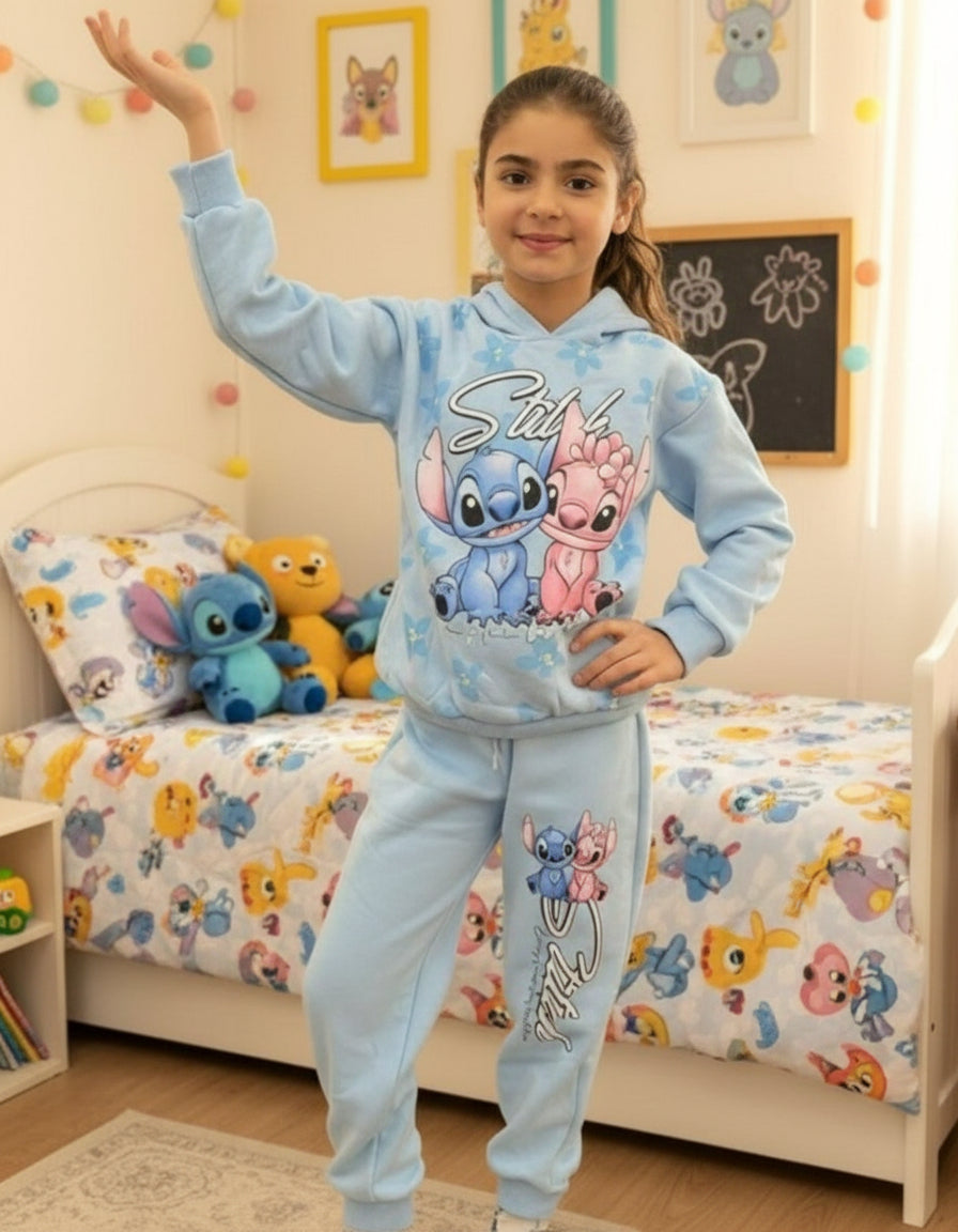Stitch Hoodie Set Girl