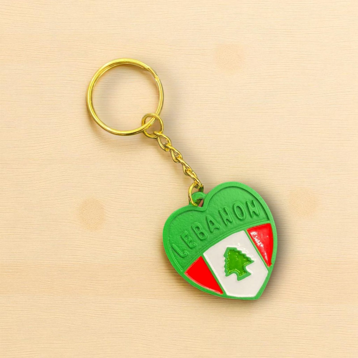 Lebanon heart keychain