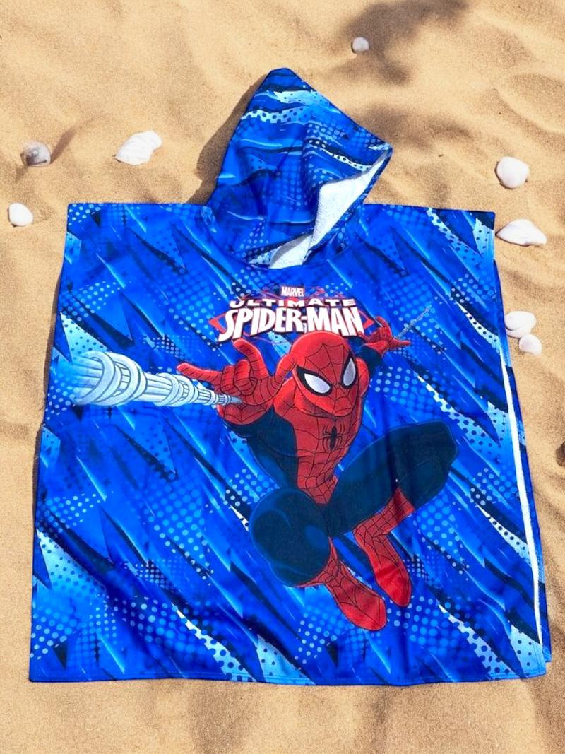 Spiderman towel poncho