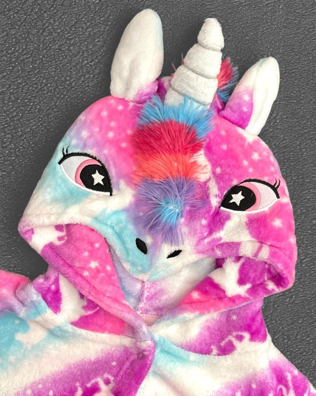 Tie-dye Pink Unicorn Robe