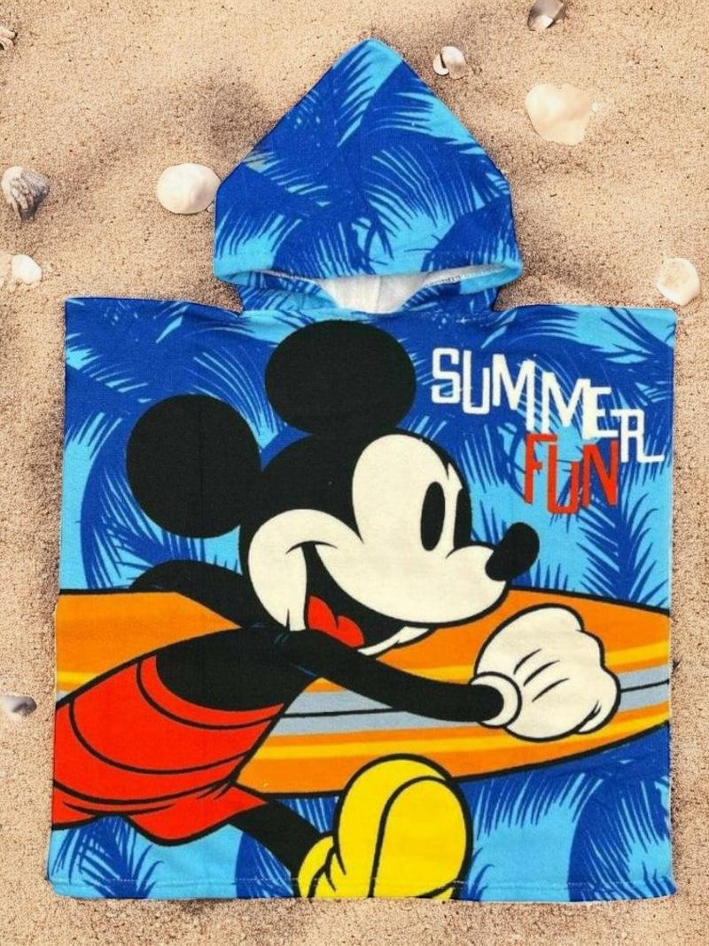 Mickey mouse towel poncho