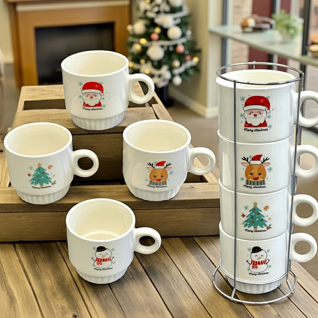 Christmas cups set