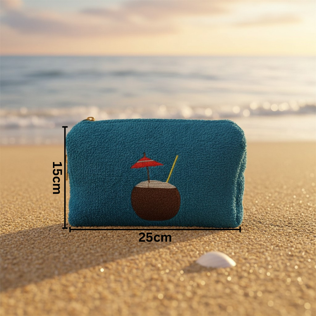 Blue Towel Beach Bag Set