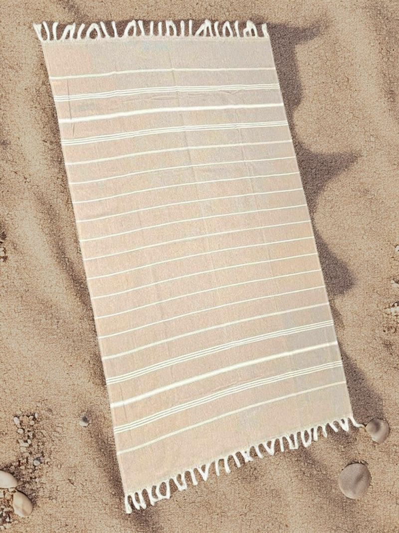 Thin stripped towel