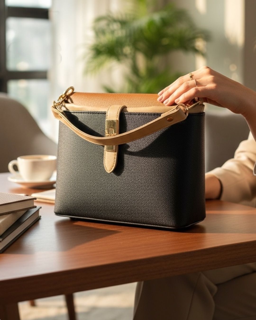 Classic Leather Shoulder Bag