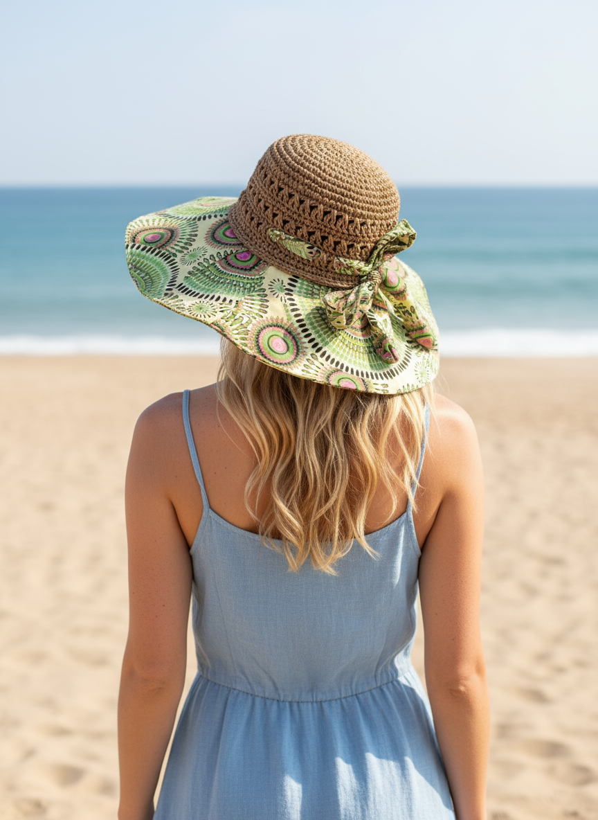 Boho chic Beach hat