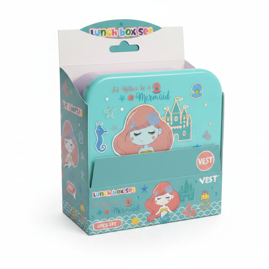 4-Piece Mermaid Lunchbox Set