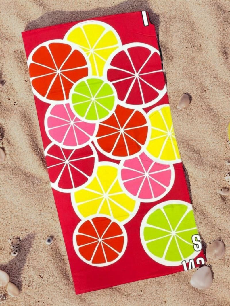 Lemon beach towel