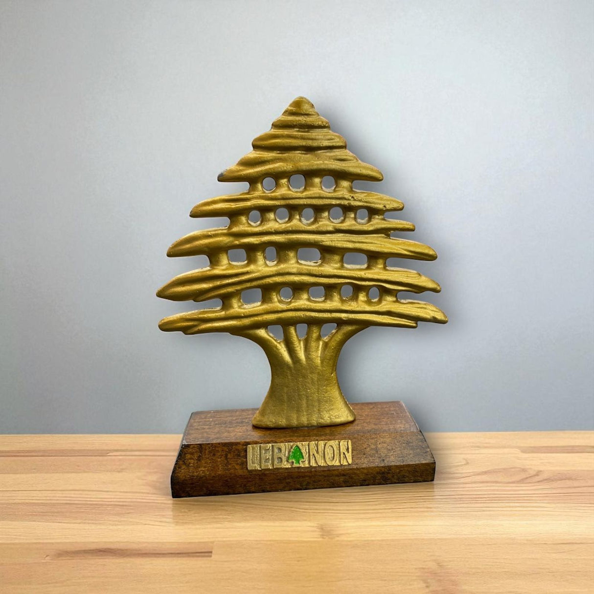 Medium cedar tree statue