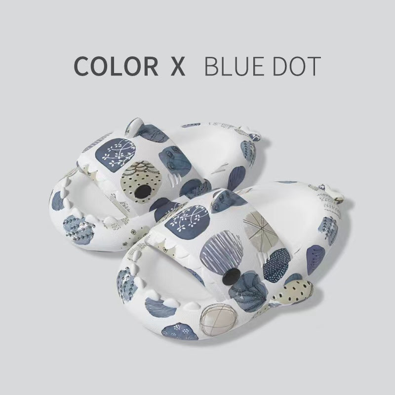 Designed shark slippers