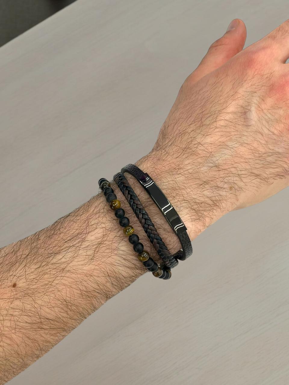 Beaded Leather Bracelet 2