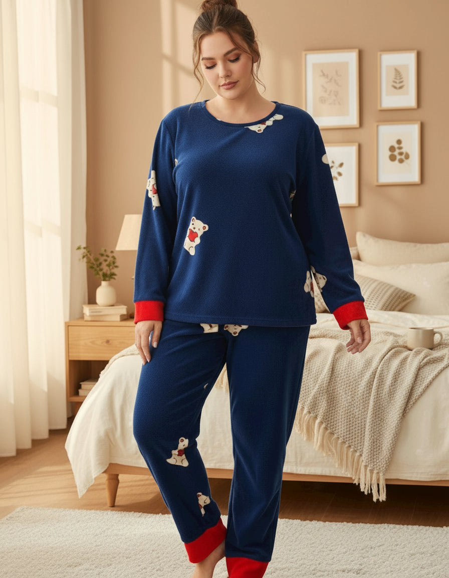 Blue Cozy Bear PJ (Big Size)