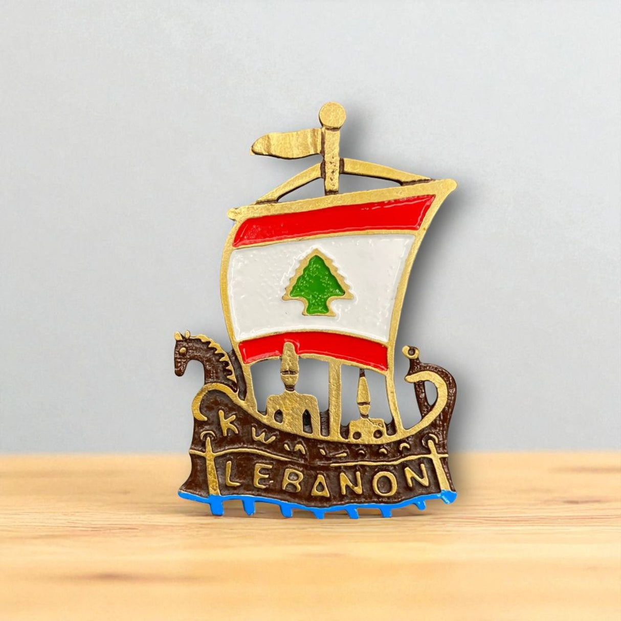 Lebanon boat Metal Magnet