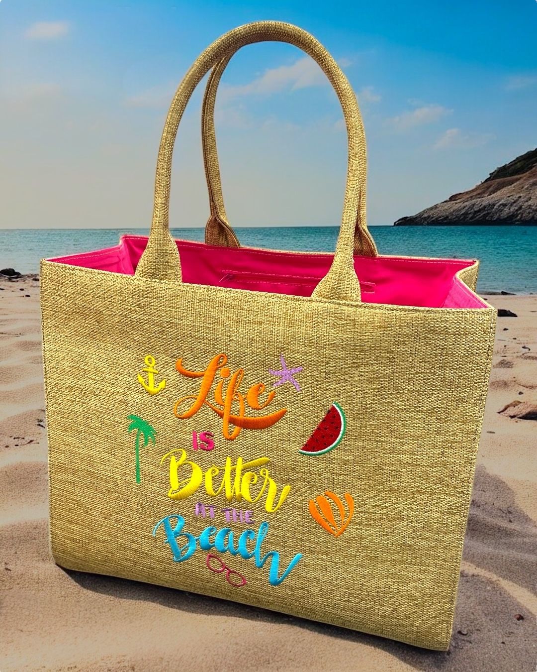 Personalized beach bag