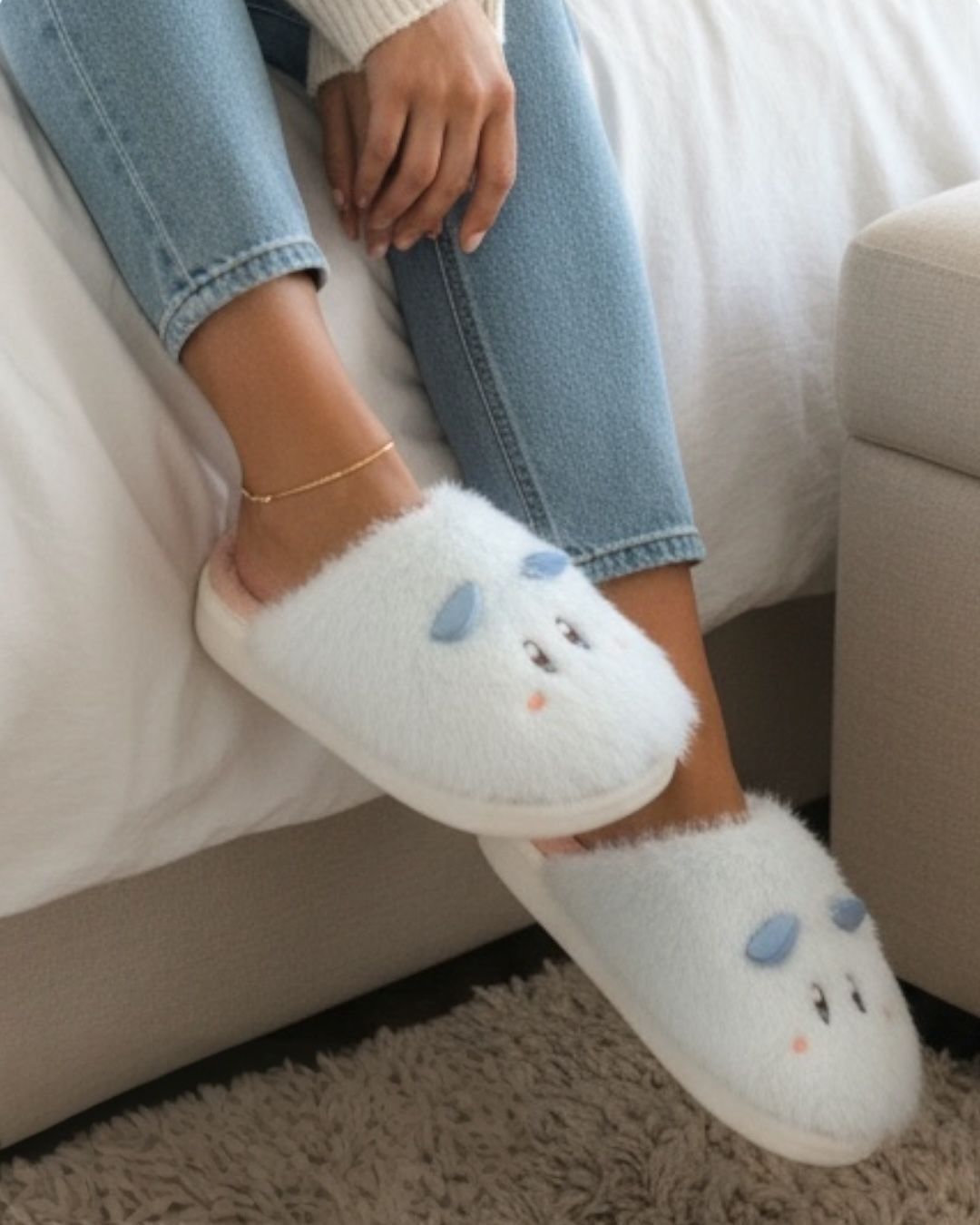 Baby Blue Cute slippers