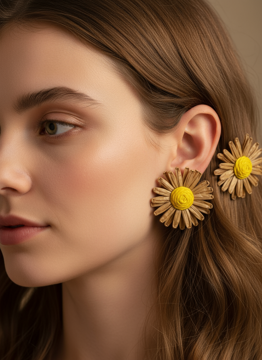 Handmade Flower Earrings