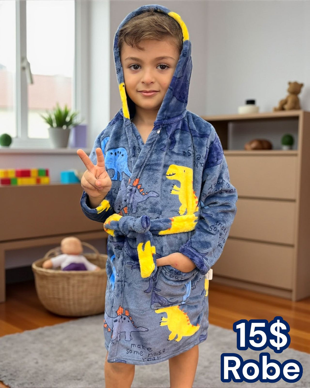 Dinosaur Kids Robe