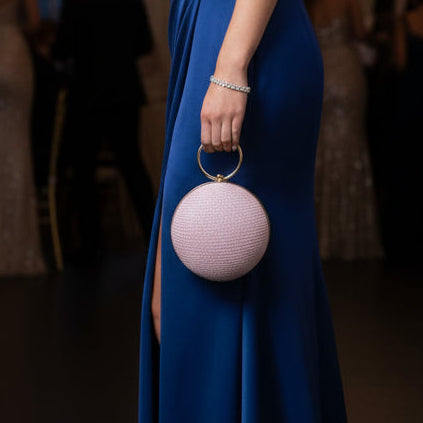 Pink Sparkly Ball Bag