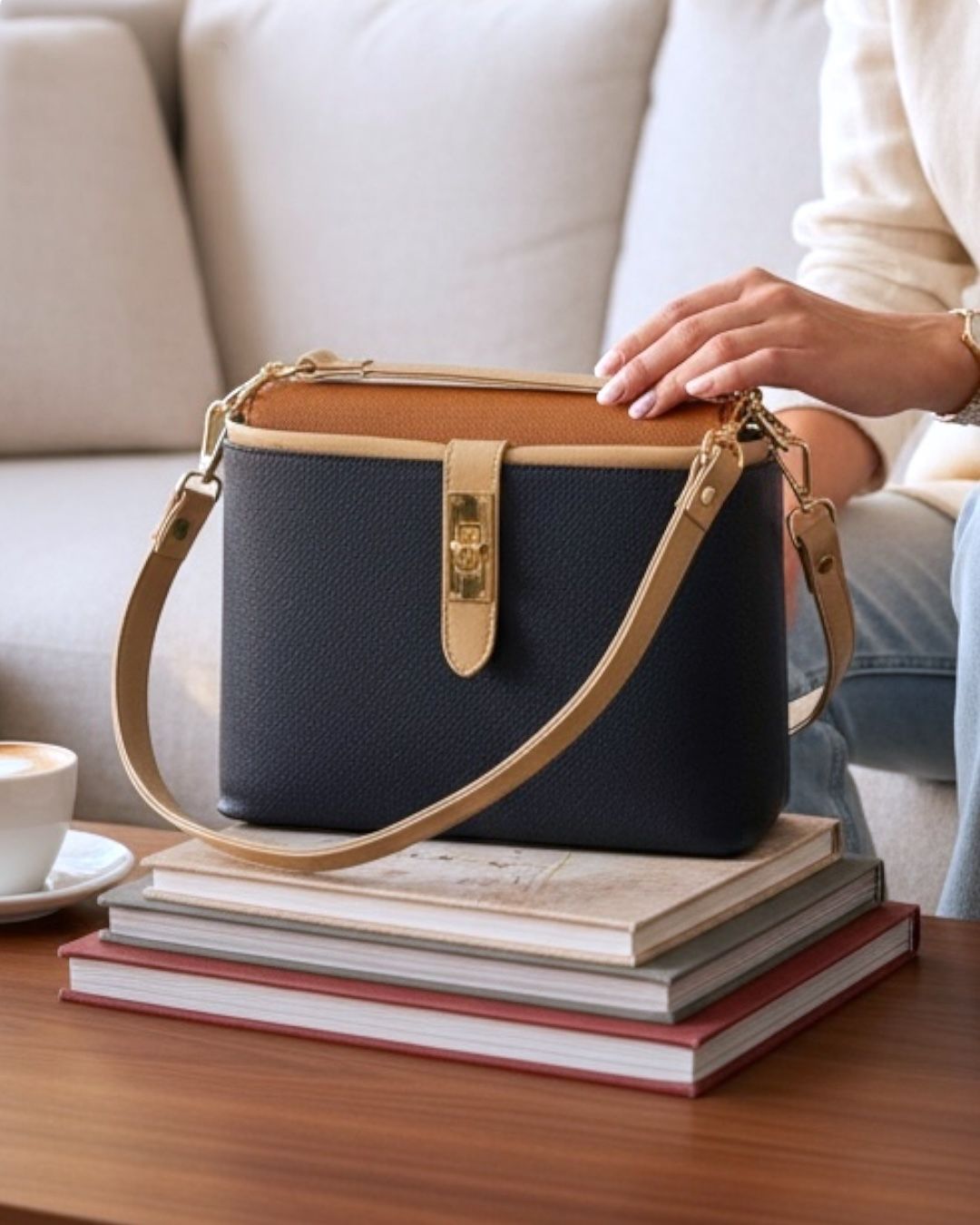 Classic Leather Shoulder Bag