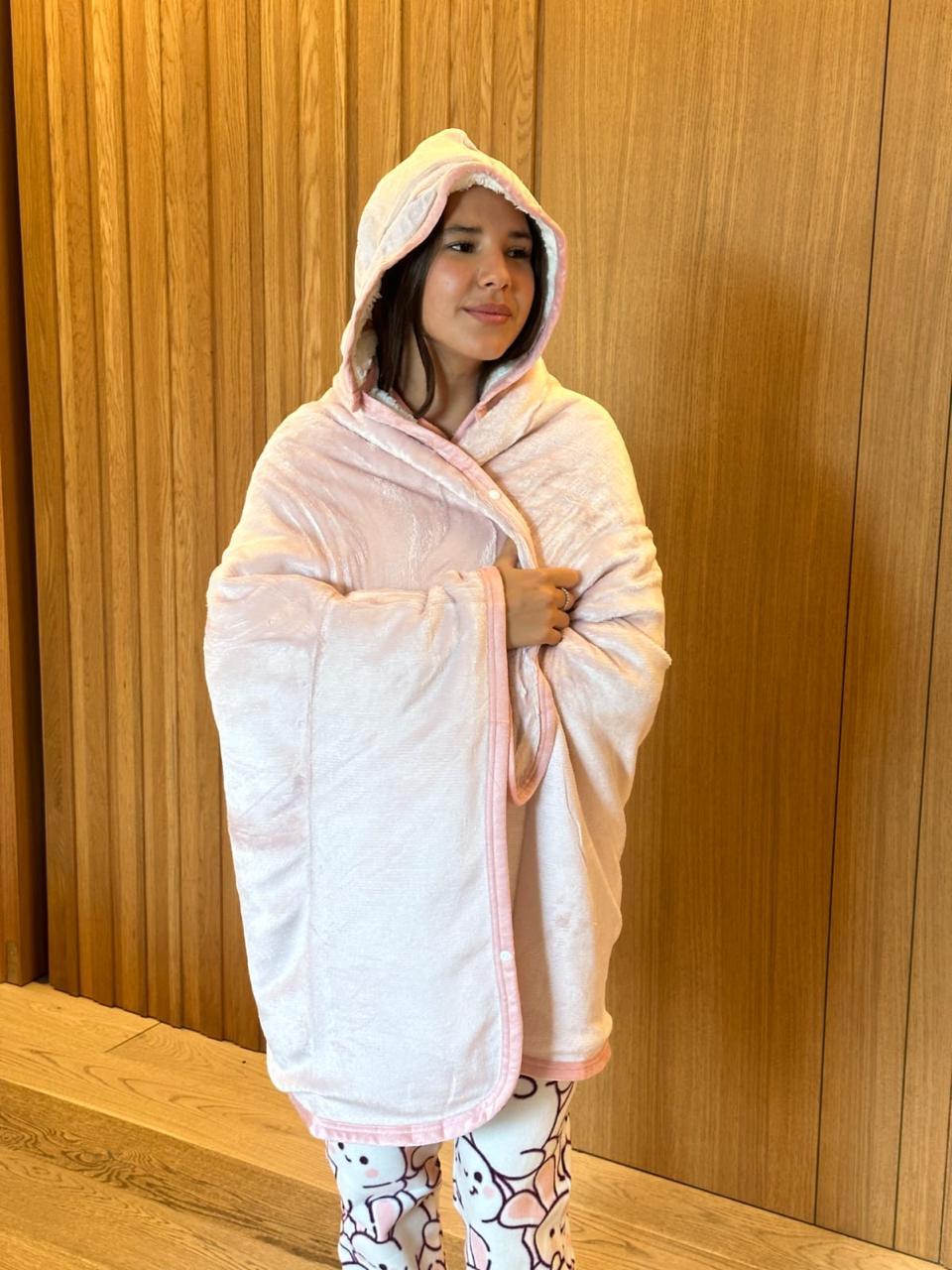 Colored Hooded Blanket