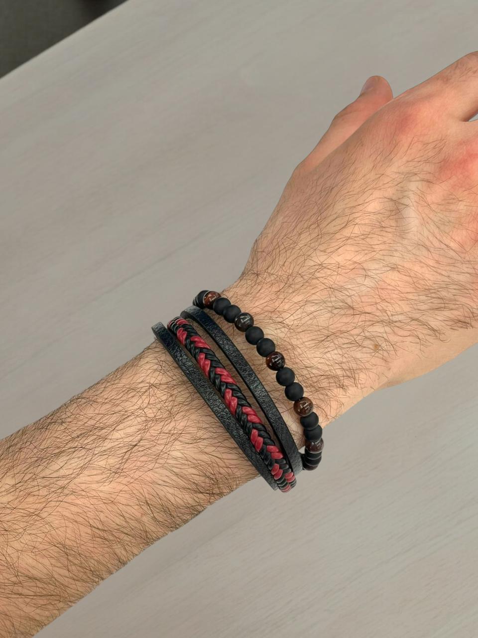 Beaded Leather Bracelet 3