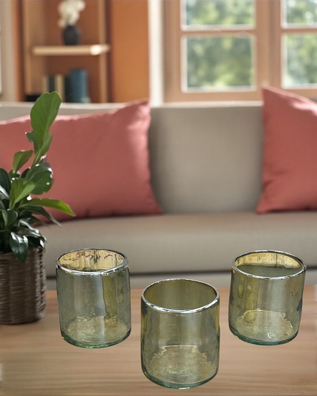 Elegant Glass Cup & Bottle Set