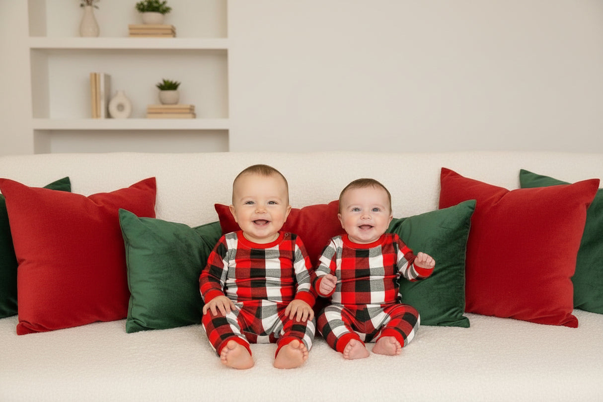 Newborn Checkered PJ