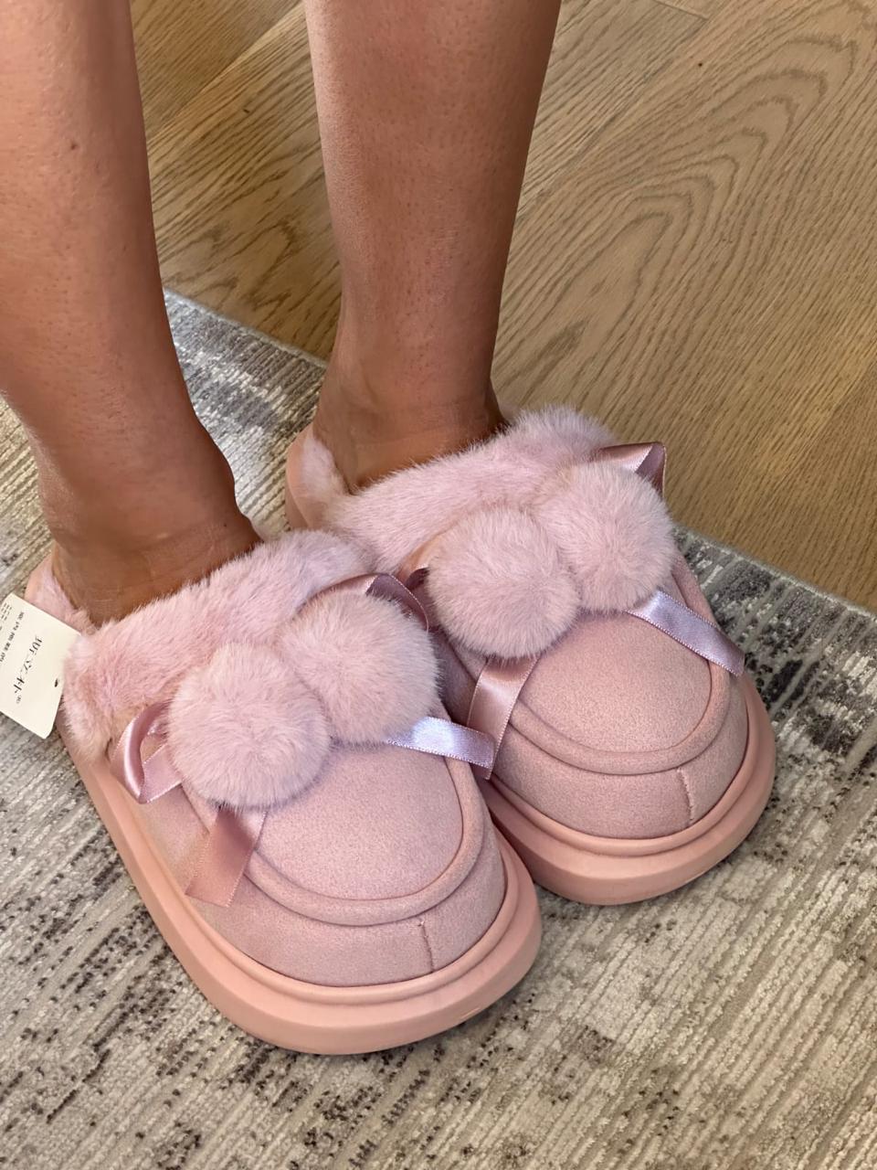 Pink Cozy Slippers