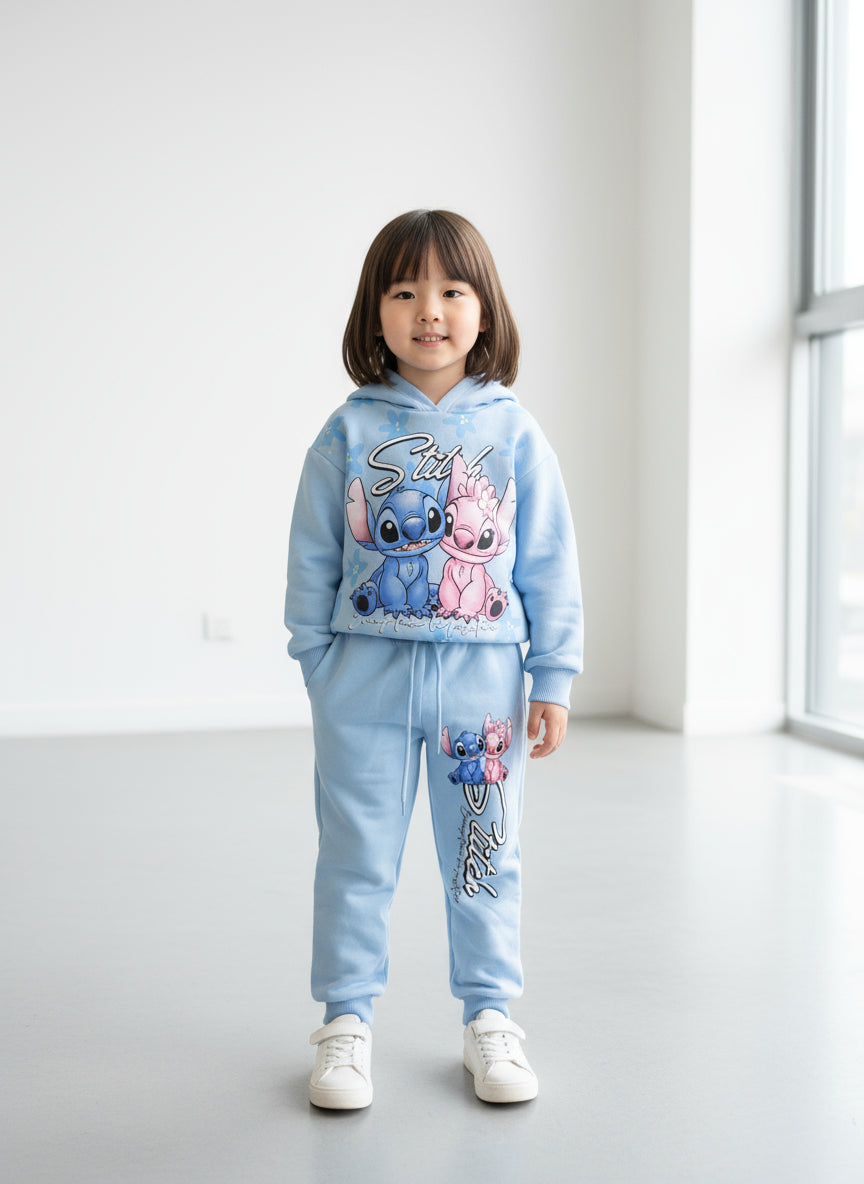 Stitch Hoodie Set Girl