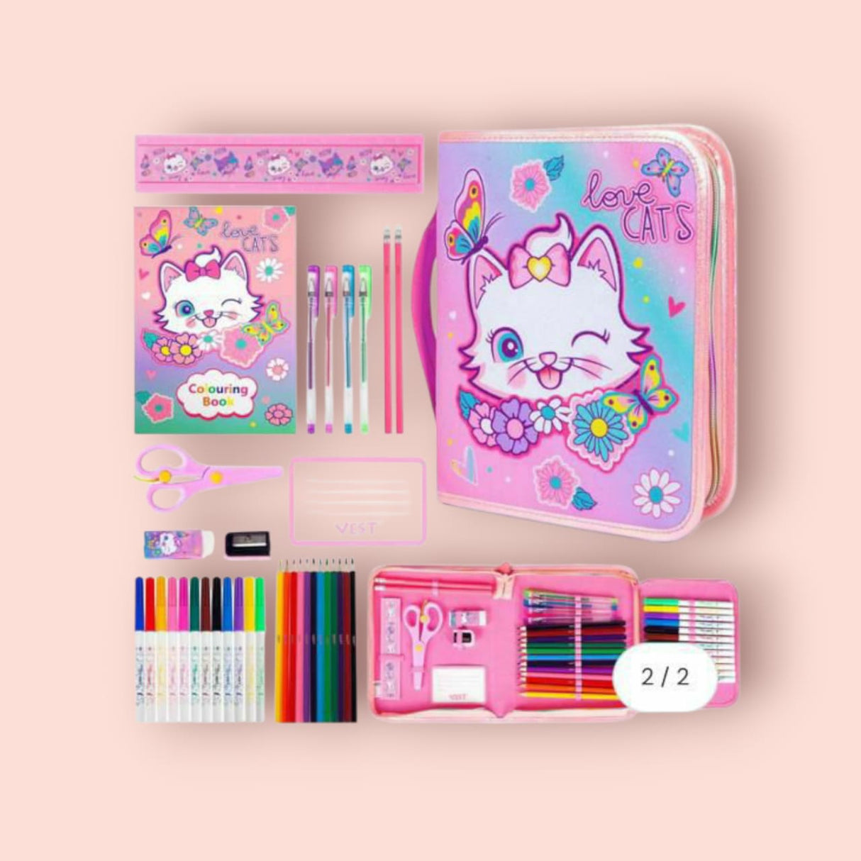 Zip It Cat Pencil Case