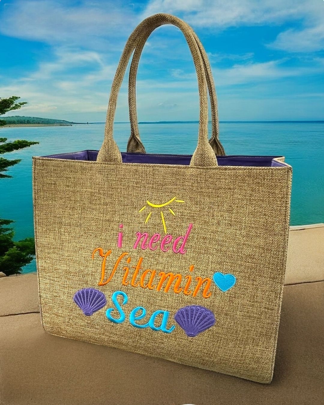 Personalized beach bag
