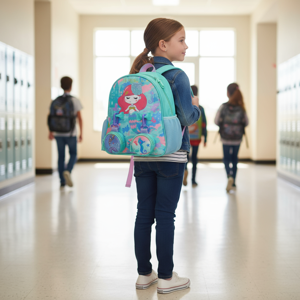 Mini mermaid backpack