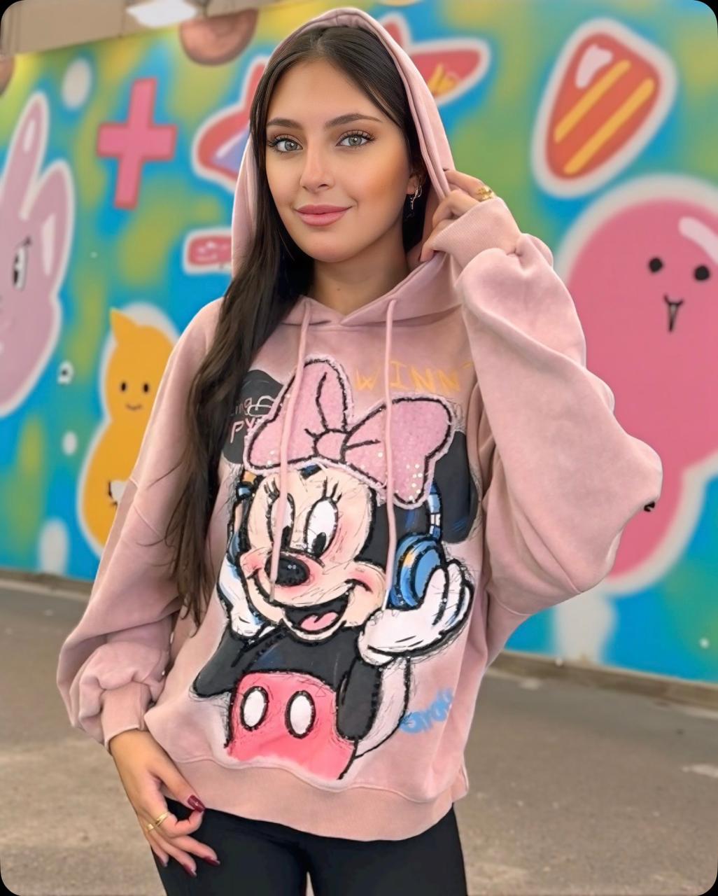 Pink Minnie Hoodie