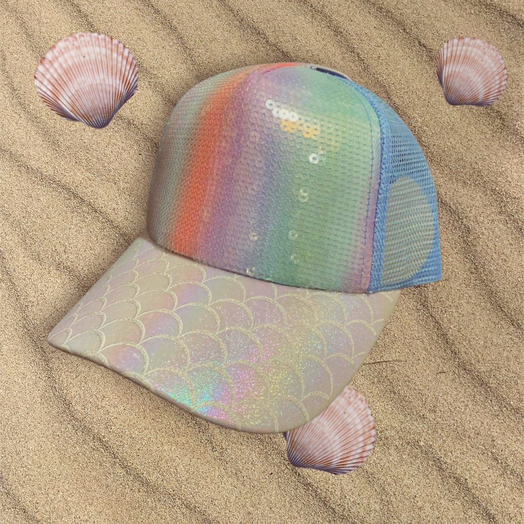 Mermaid design cap