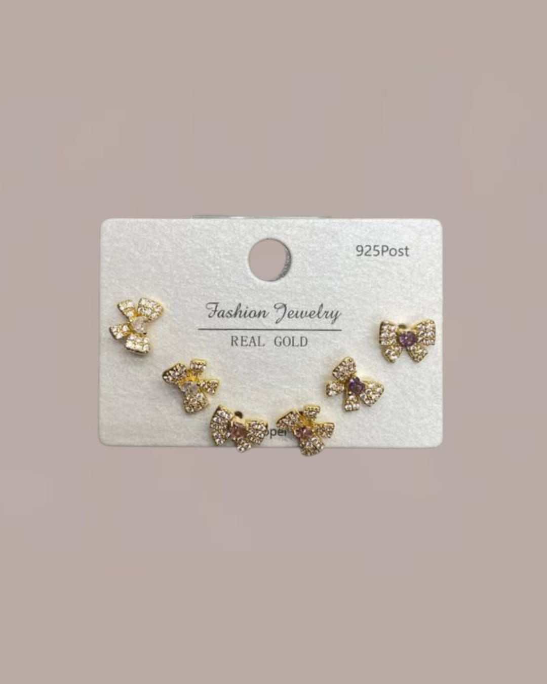 6 Colorful Bows earrings