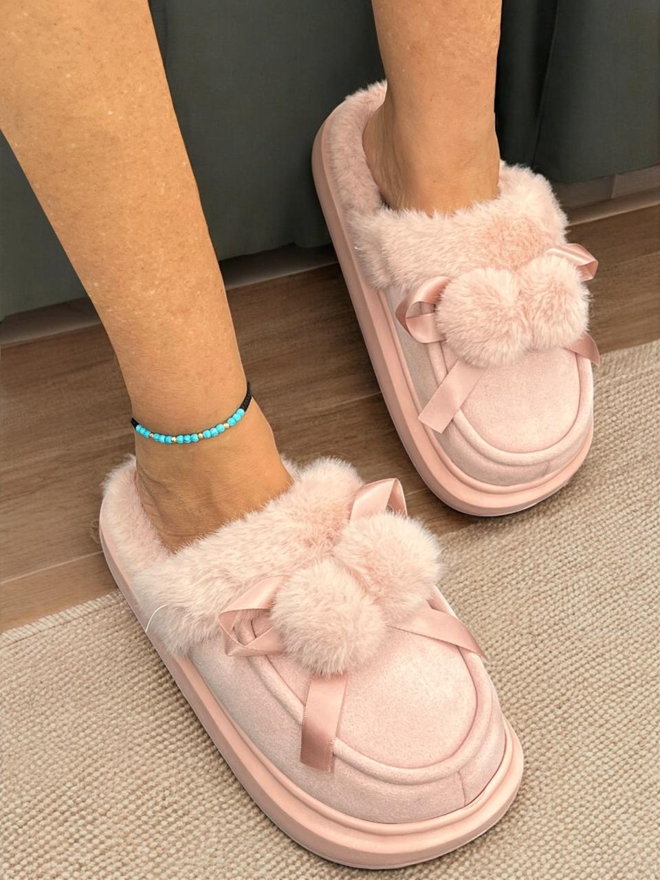 Pink Cozy Slippers